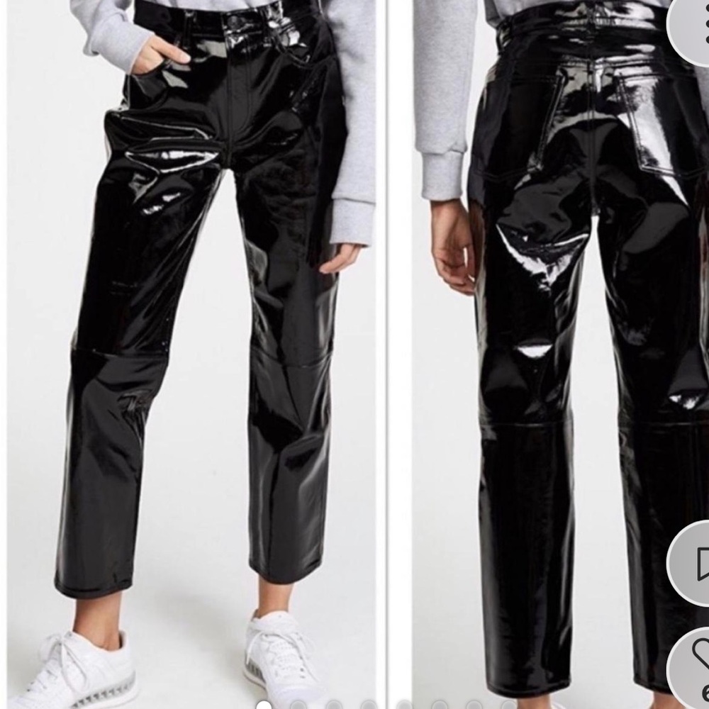 Rag and Bone Glossy Straight Leg Pants